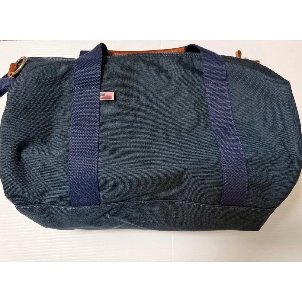 Peter Millar Barstool Classic 2022‎ Duffle Bag Navy Canvas Leather Trim
